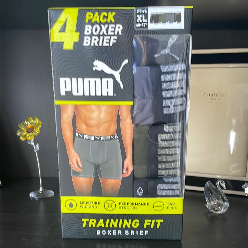 🆕Puma Black and Gray Training Fit Boxer Briefs